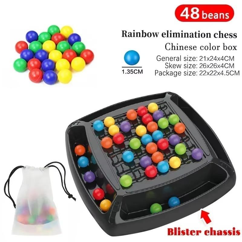 Rainbow Ball Gobble Elimination Board, интеллектуальная шахматная доска, веселая настольная стратегическая игра, семейная игра для вечеринок для детей и взрослых