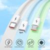Fast Charging Cable 3-in-1 Anti-Winding with Smart Chip 66W 6A Multi-Device Support Charging Cable Phone Supplies