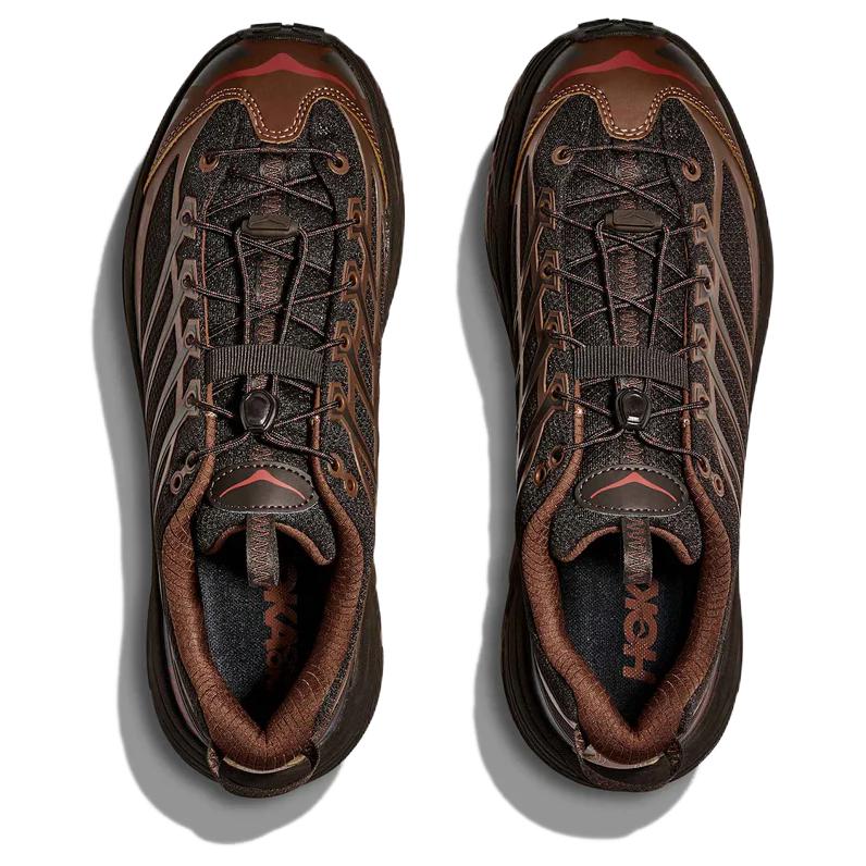 HOKA One One Mafate Three 2 Модные Универсальные Кроссовки для Бега Унисекс Кроссовки для Бега Черный Коричневый 1141572-CTRN