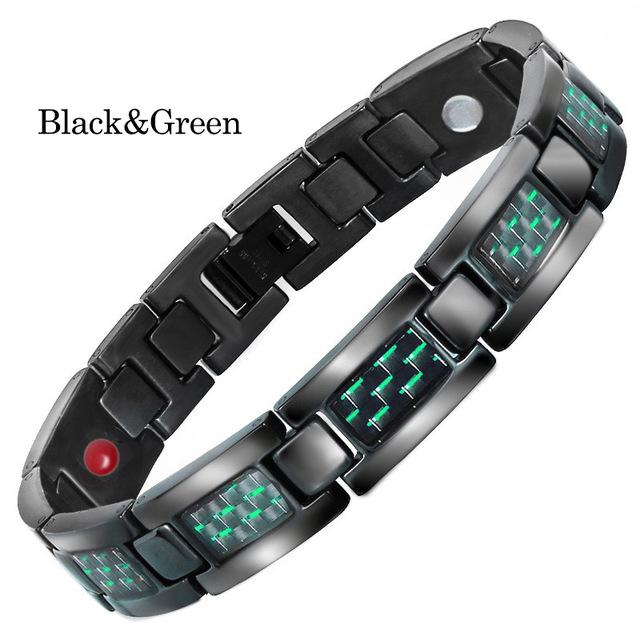 Мужской синий браслет из нержавеющей стали из углеродного волокна, ювелирный подарок