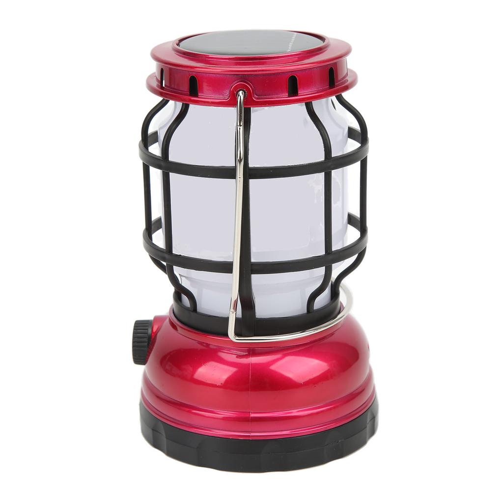 LED Camping Lantern USB Rechargeable Solar Powered Camping Light for Emergency Hiking Home
