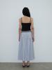 Text Room Emma Shirred Skirt_Light Blue