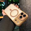 Роскошный прозрачный чехол с магнитной беспроводной зарядкой Magsafe для iPhone 17 Air 16 15 14 Plus 13 12 11 17 Pro Max Защитная крышка для объектива