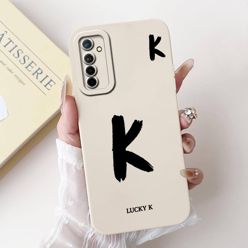 Чехол для телефона Realme X2 XT со счастливой начальной буквой Для Realme XT X2 Мягкий силиконовый противоударный чехол