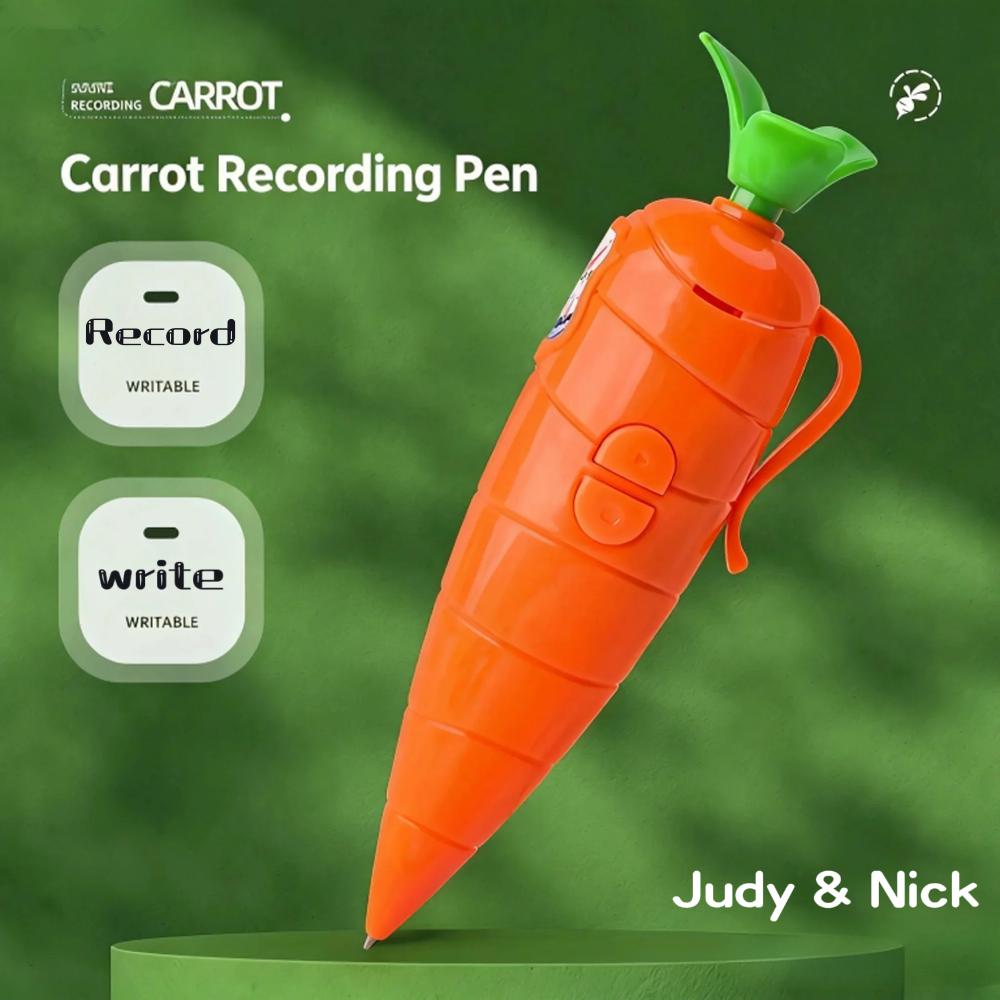 Judy Nick Carrot Voice Recorder Pen Graffiti Write Function Cute Cartoon Zootopia Back To School Novelty Sound Pen