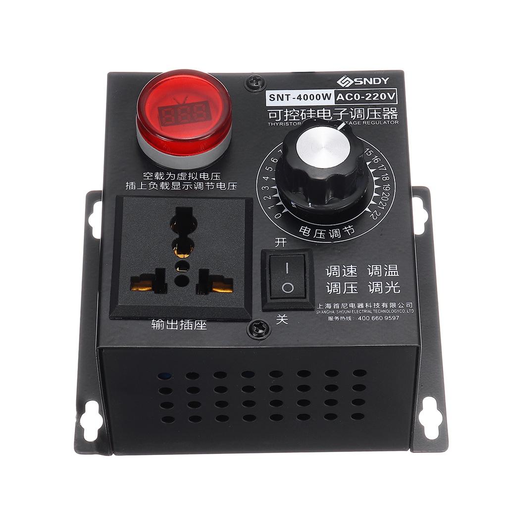 AC 4000W 220V Variable Voltage Regulator Step Down Voltage Converter Transformer Motor Speed Fan Control Controller RA