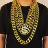 Men's Hip-Hop Gold-Plated Chain: Bold, Fade-Resistant Necklace for Live Performances