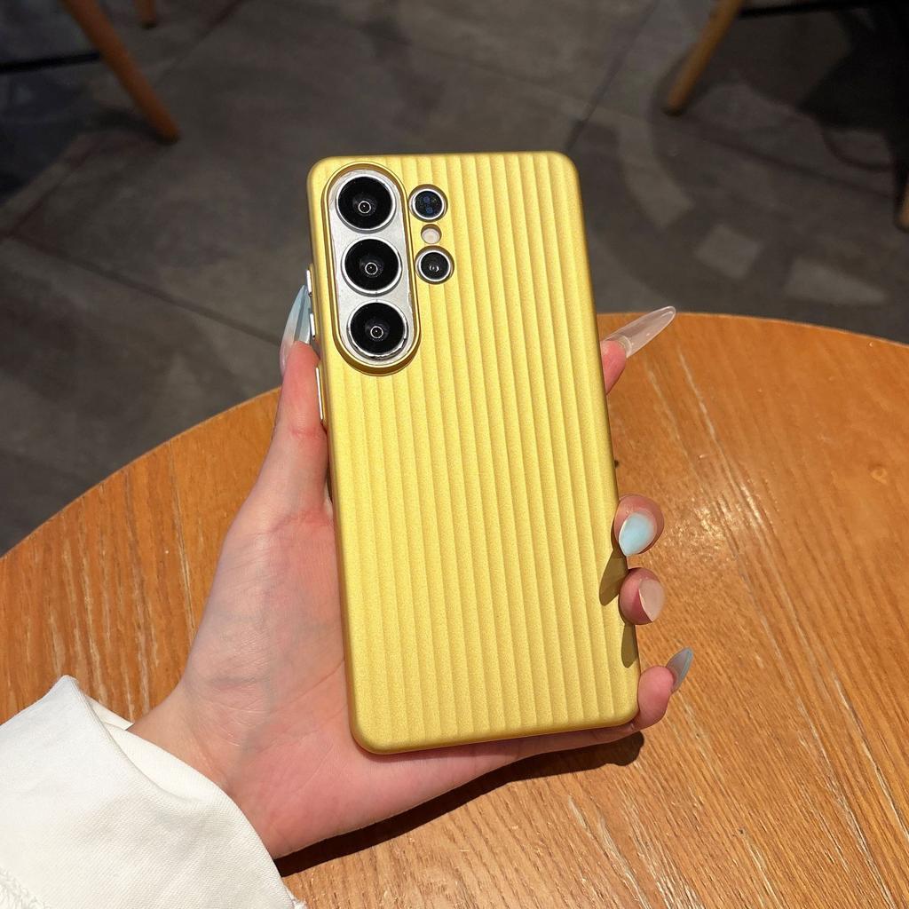 Samsung s11 mobile phone case s11 corrugated s11 + matte s11ultra striped metal button luggage