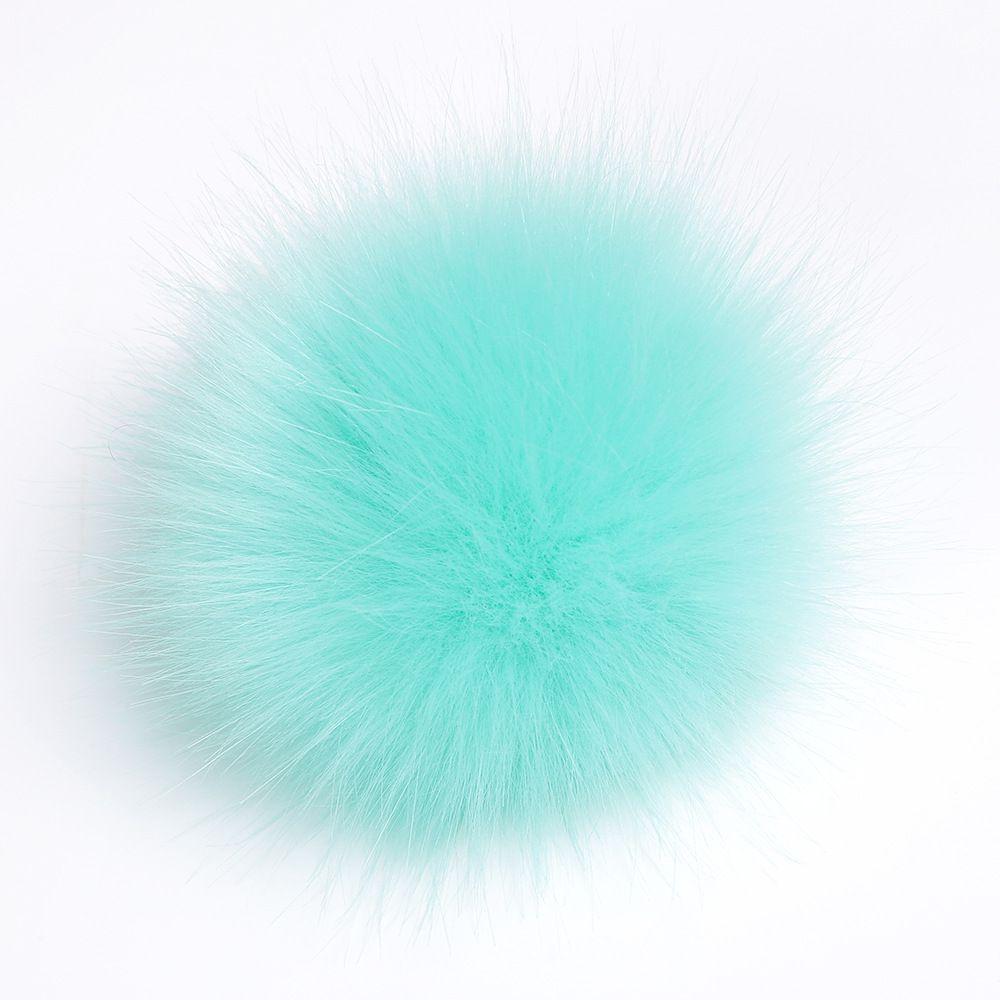 Faux Women Diy Raccoon Fur Pom Poms Ball For Knitting Beanie Hats Accessories