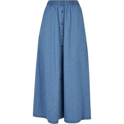 Urban Classics Женская легкая джинсовая макси-юбка с широким кроем