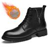 Ботинки для мужчин, модная кожаная обувь, роскошные брендовые ботильоны из натуральной кожи, деловые ботинки, шнурованные мужские туфли на толстой подошве, высокого класса