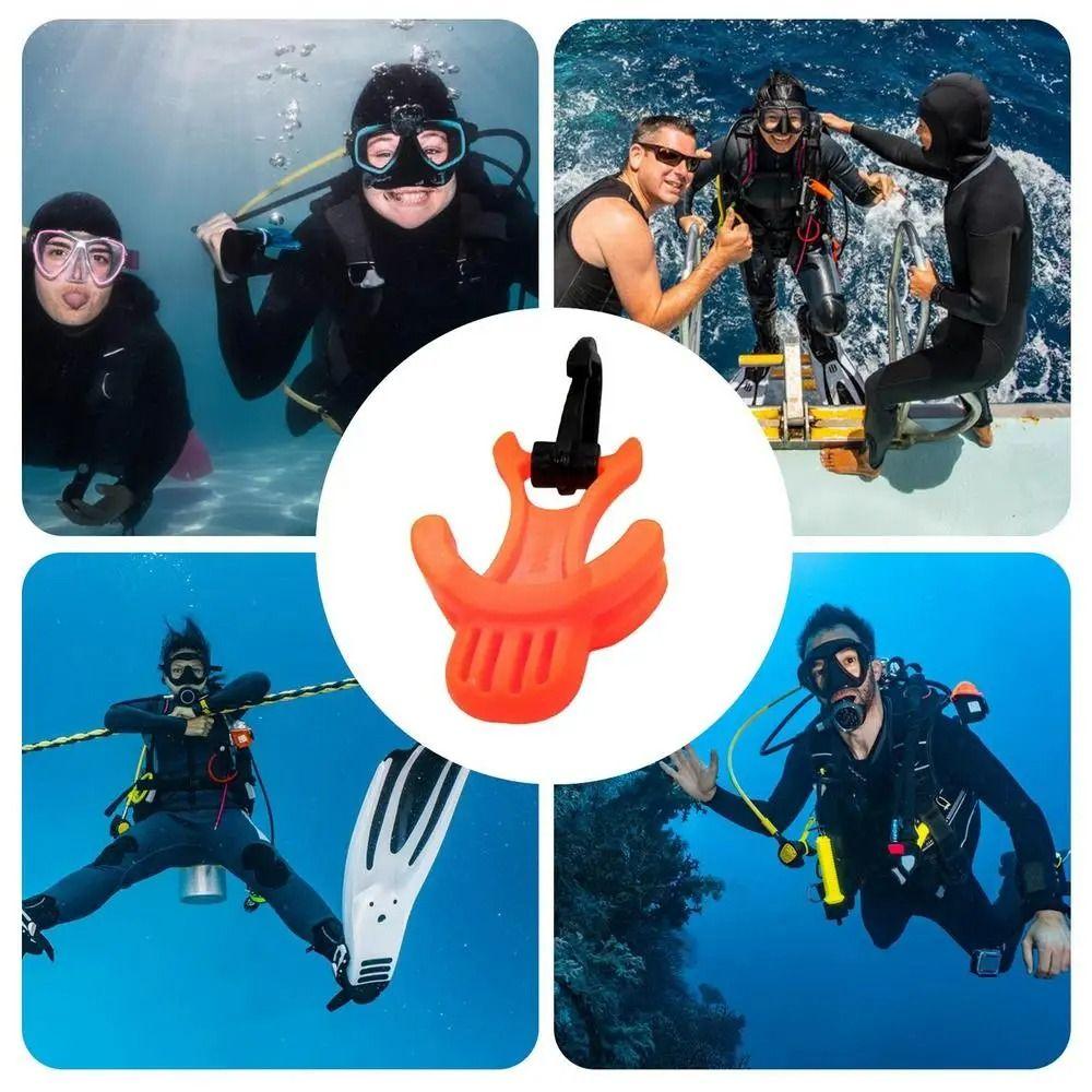 2-я ступень Октопус Фиксатор Клипса Крючок Регулятор Дайвинг Загубник Флуоресцентный Держатель для загубника