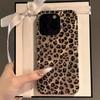 Cute Leopard Print Clear Phone Case For iPhone 16 15 14 13 12 11 Pro Max 15 Pro Plus Shockproof Silicone Soft Cover