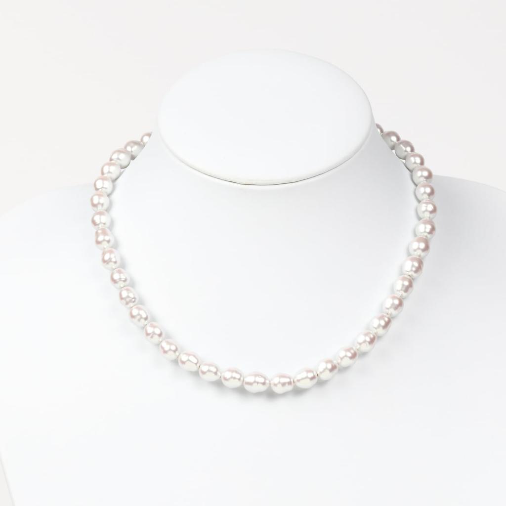By Yumi Yumi Sienne Pearl Necklace Coco 42cm for Ceremonial Occasions Simple Popular White Made In Japan [MIONO] [Produced Katsura] (gold)