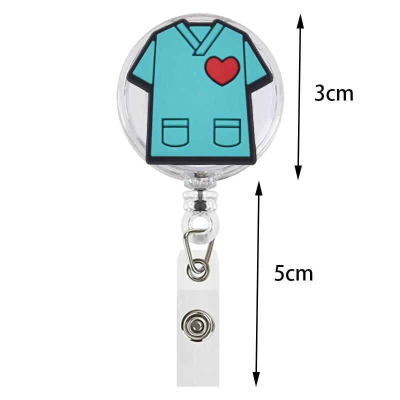 1 шт. Медицинский retractable бейдж-катушка с клипсой Для медсестры, врача, больницы, медицинских работников Кавайные аксессуары-держатель для визиток
