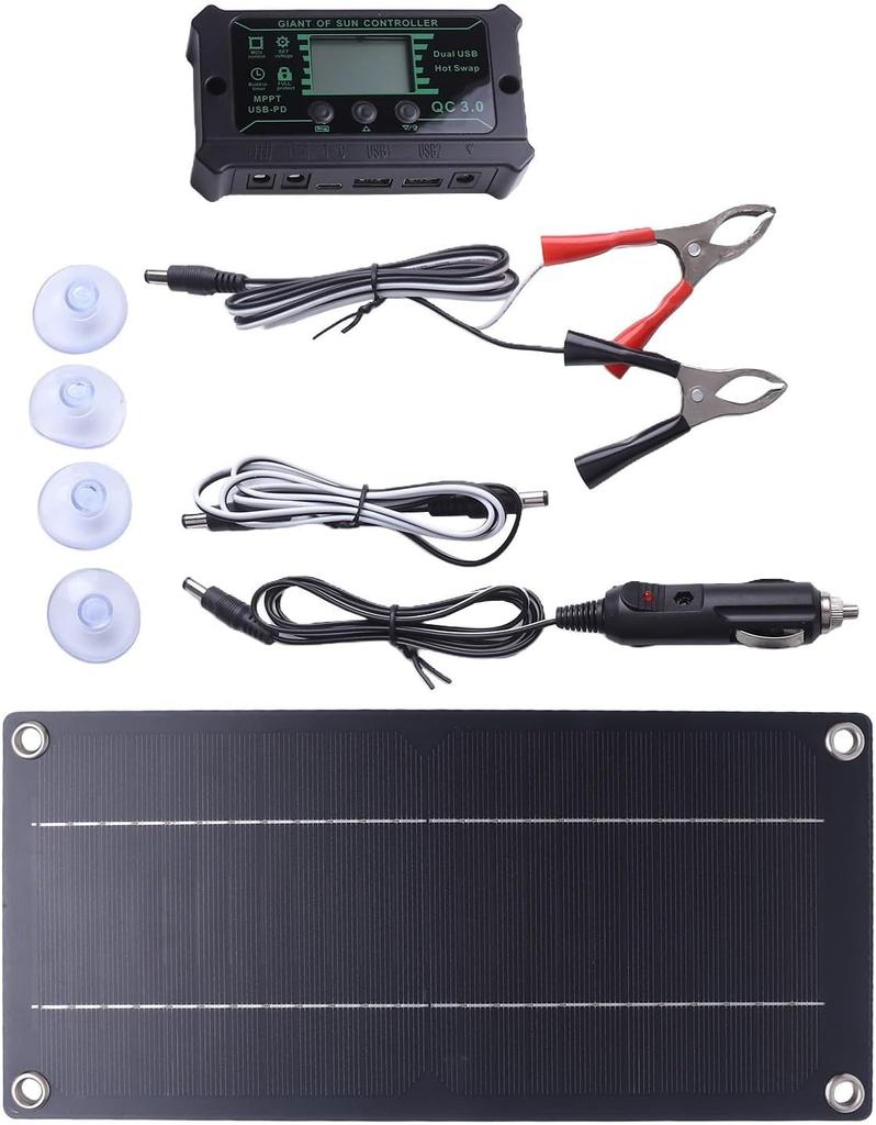 Solar panel kit 600W 100A car caravan charging controller 18V monocrystalline silicon energy system lightweight foldable outdoor power supply