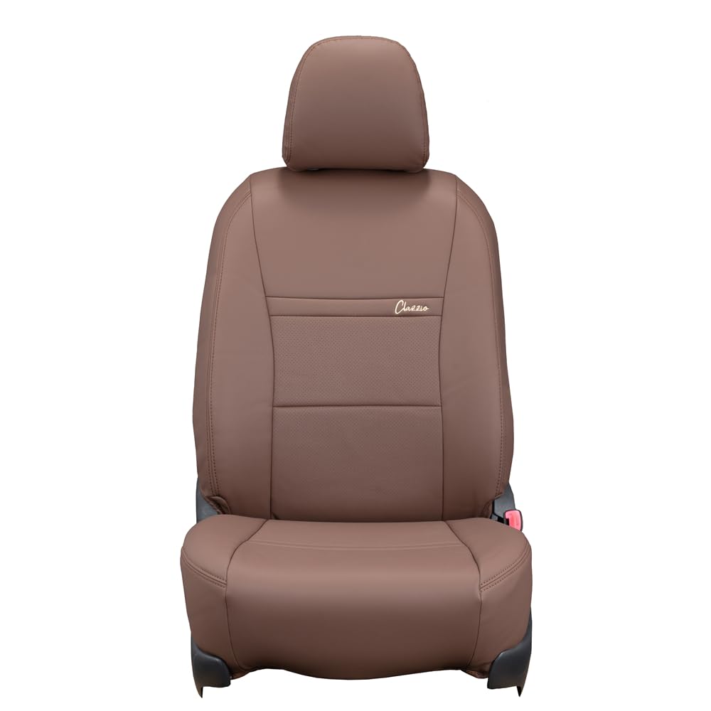 Clazzio Full Seat Cover Set for Spacia Custom MK54S MK94S R5 Flair Wagon Custom Style MM54S MM94S R6 One / (2023)/12~ / / (2024)/1~, Brown, Piece,