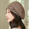 Hats for Women Thick Warm Caps Autumn Winter Fashion Ear Protectors Knitted Wool Hats Octagonal Berets