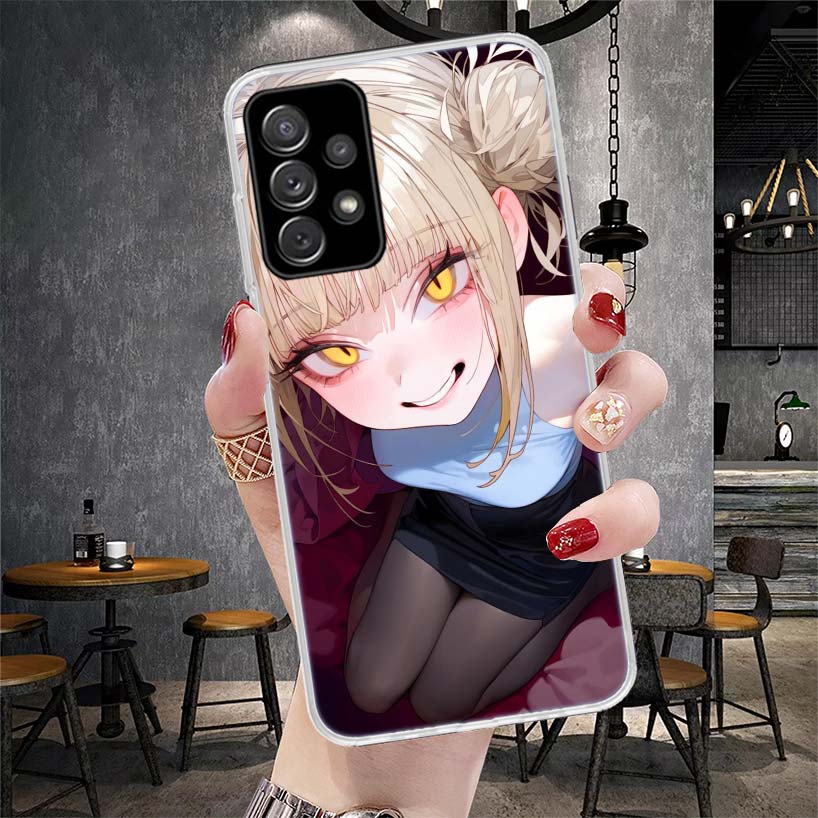 Химико Тога Моя Геройская Мода Мягкий Чехол Для Телефона Для Samsung Galaxy A12 A22 A32 A52 A72 A02S A51 A50S A71 A70 A31 A20S Note 20 Ultra