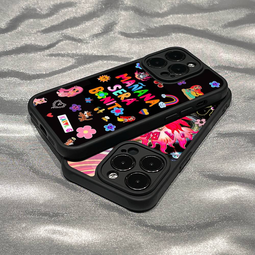 Karol G Manana Sera Bonito For iPhone 17 Pro Max 16 15 14 13 12 11 Plus Black Soft Phone Cover