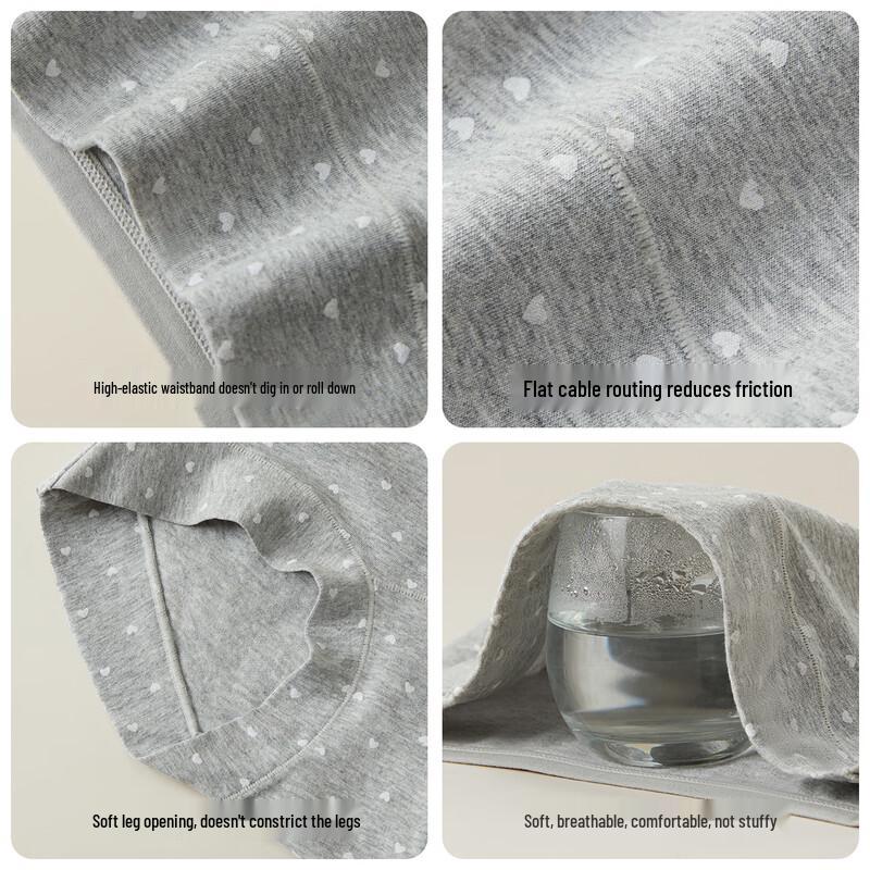 Maoren Women's 10A Antibacterial 100% Cotton Crotch Boy Shorts