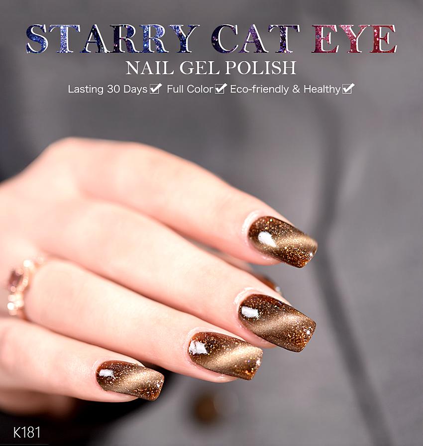 kads 7 мл Гель-лак для ногтей «Звездный кошачий глаз» Гель-лак для ногтей Маникюрный клей для дизайна ногтей Soak Off УФ-светодиодная лампа Полуперманентный гель УФ-лак для ногтей