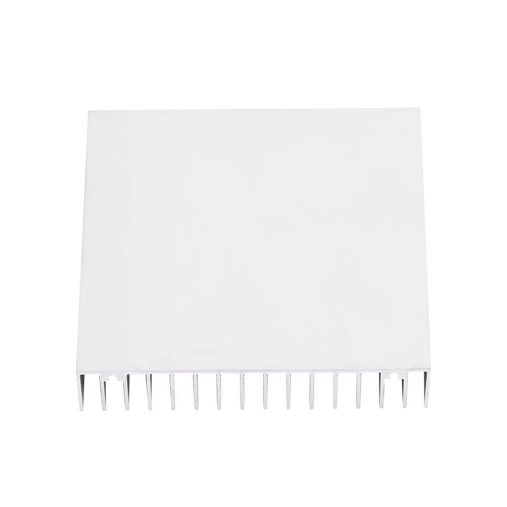 1pc Aluminium Heatsink Good Thermal Conductivity Heat Sink Cooling Fin 100*100*18MM