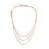 Ingemark Multilayer Twisted Flat Snake Chain Necklace for Women Goth Adjustable Smooth Tassel Link Jewelry Accessories Gift New