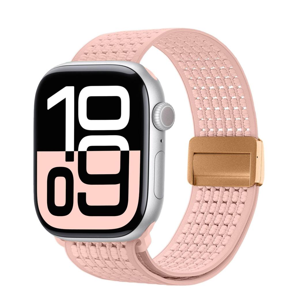 Эластичный магнитный нейлоновый ремешок для Apple Watch Series 7/8/9/S10