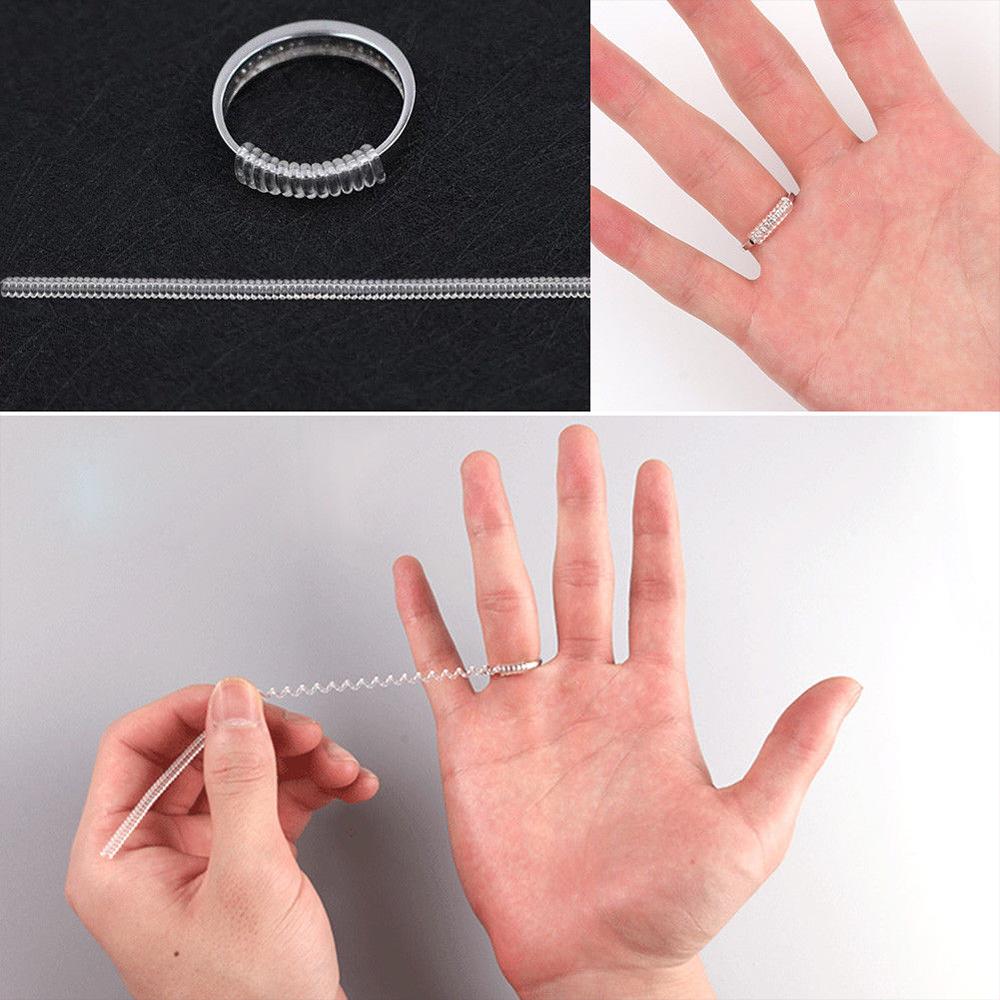 Невидимая пружинная спираль Оболочка Жесткое защитное кольцо Защита для ювелирных изделий Стяжка Кольцо-редуктор Регулятор размера кольца