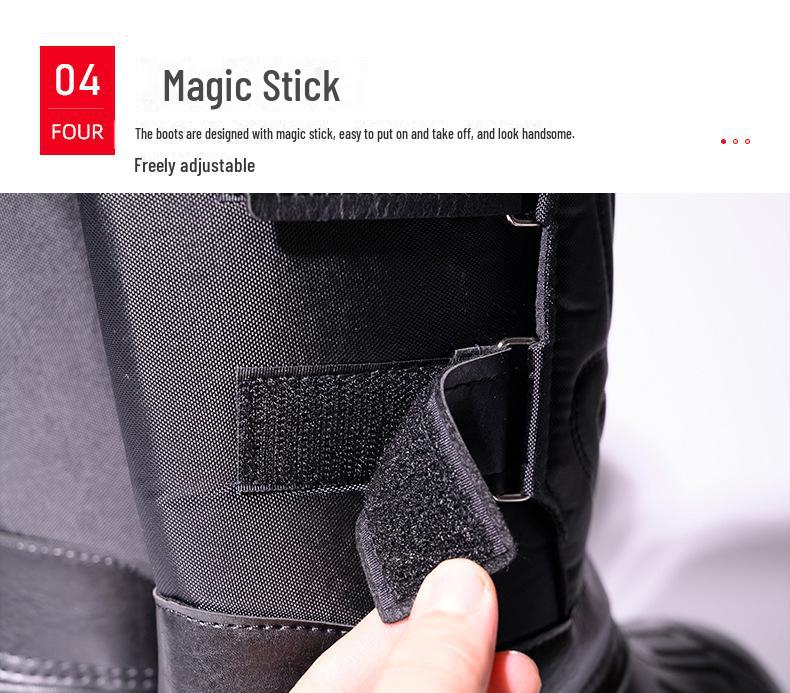 Водонепроницаемые мужские зимние ботинки: Обувь для рыбалки, зимняя, морозостойкая, нескользящая, теплая