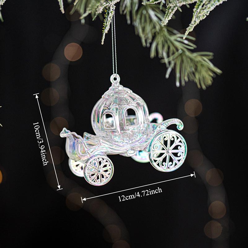1 шт. Акриловые Подвески на Рождественскую Елку Разных Стилей Кристально Прозрачные Прозрачные Имитация Моделирования Домашнее Украшение Красочная Подвеска