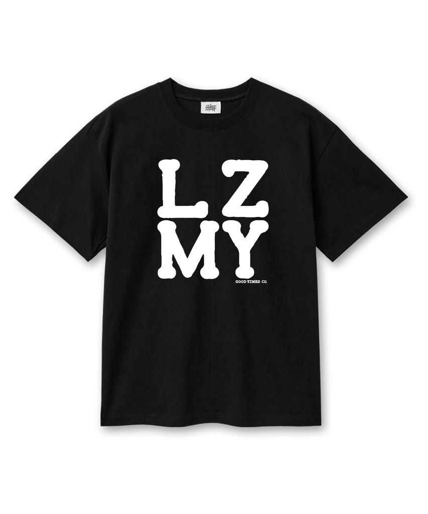 Leijimeli Lzmy Хорошее время 20 штук Хлопок Оверсайз Короткий рукав Футболка Черный