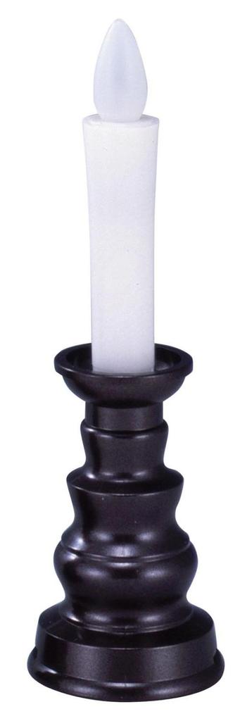 Asahi Denki Kasei Smile Kids Electric Candle with Stand, Small, Brown, ARO-4202