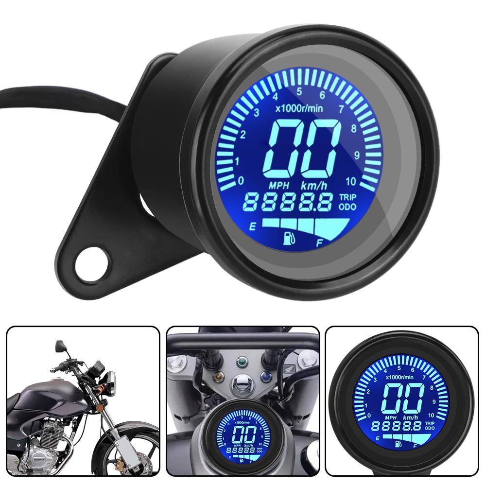 MAX 299KM/H 7 цветов ЖК-цифровой одометр спидометр мотоцикла Dirt Pit Bike Gauge Moto Dashboard Meter Аксессуары для мотоциклов