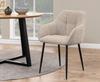 Brenda BEIGE GLAMOUR METAL UPHOLSTERED CHAIR
