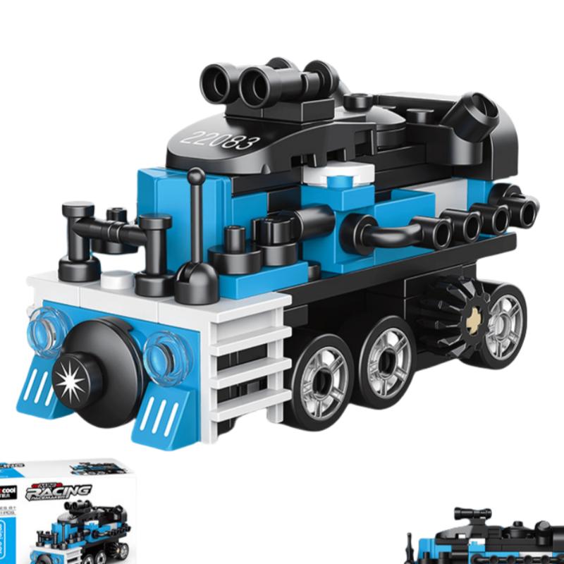 DIY гоночный автомобиль автобус инженерная машина скорая помощь отступить модель строительные блоки кирпичные игрушки для детей мальчики совместимы с