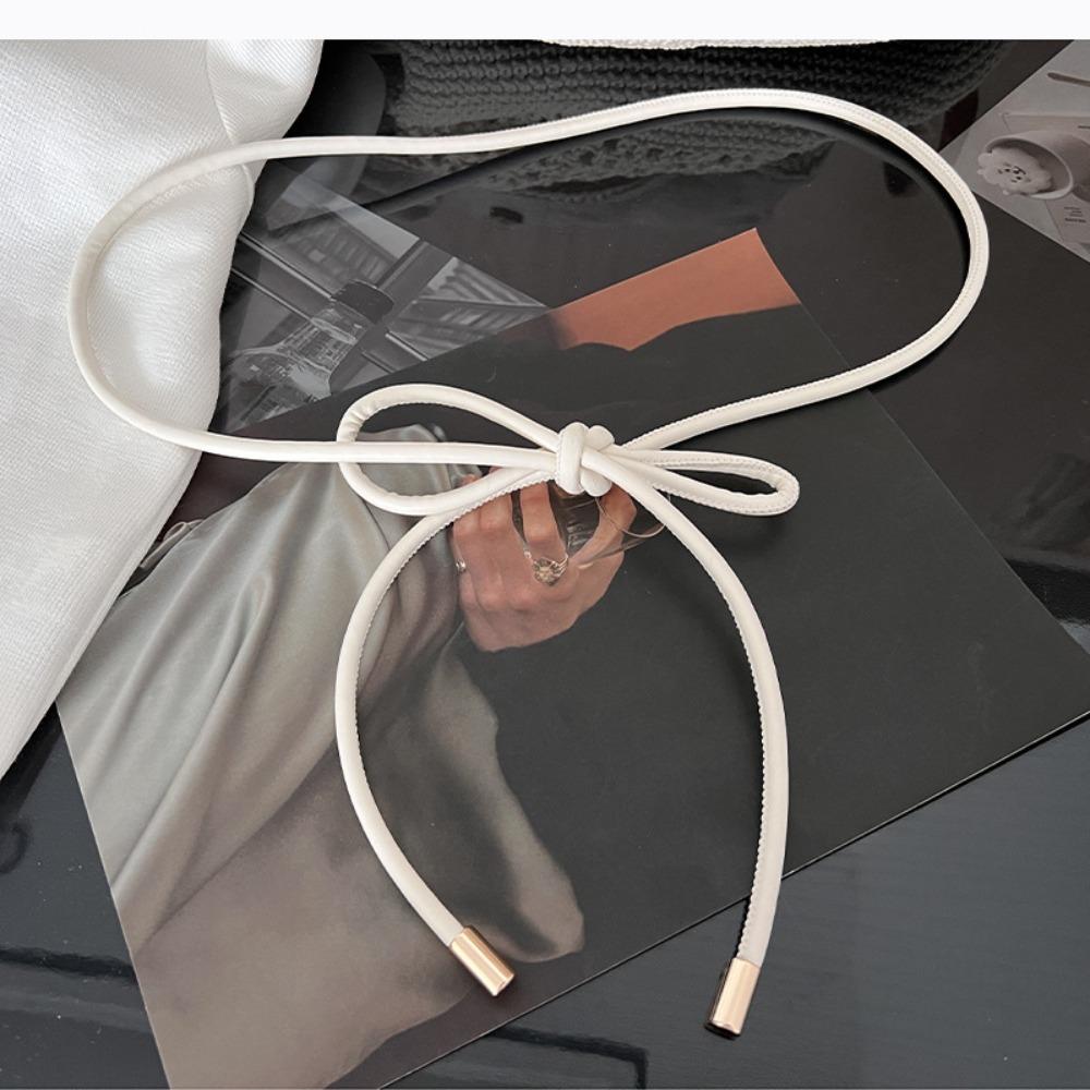 Non-hole Round Rope Belt Waist Chain Knotted Waist Belt New Waist Closing Decorative Women