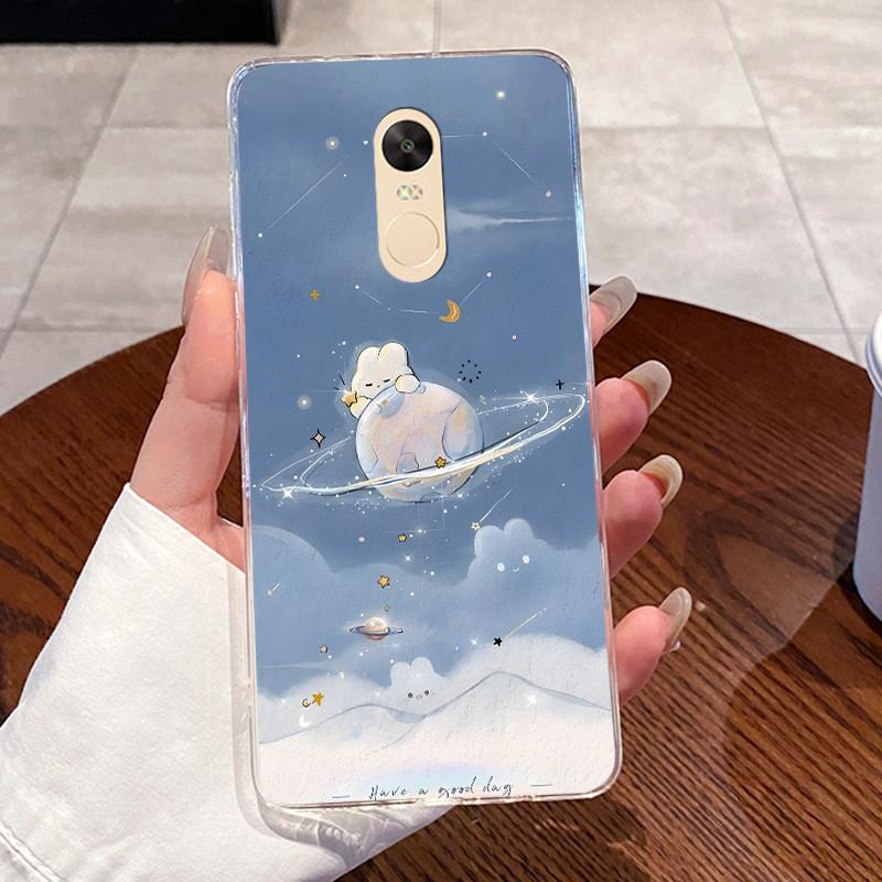 Чехол для Xiaomi Redmi Note 4 Note 4x Capa Coque Прозрачный Силиконовый Желе Мягкий ТПУ Задняя Крышка Милый Кролик Кошка Динозавр Чехол для Телефона