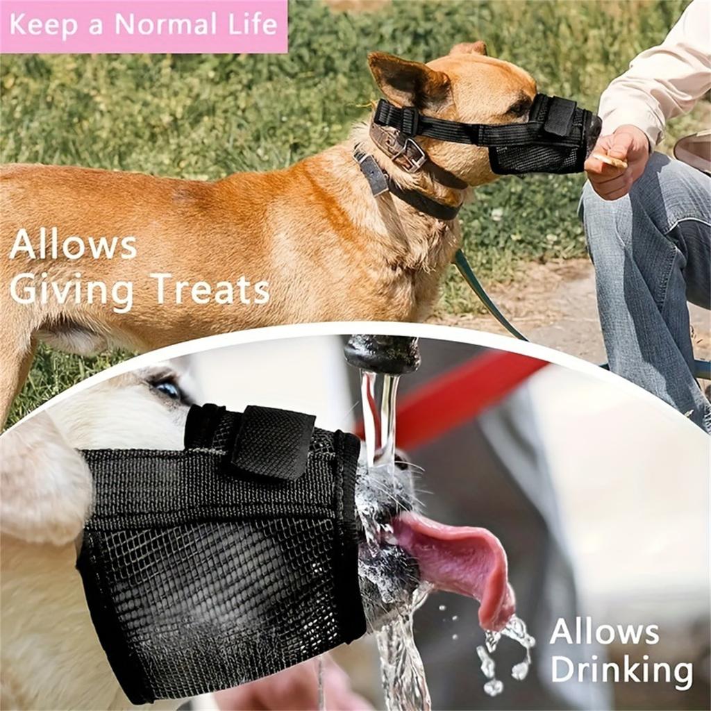 Dog Muzzle For Prevention, Bark Control, And -gorging, Allowing Drinking, Pet Supplies, Dog Bark Stopper