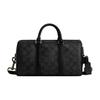 Дорожная сумка Venturer Duffle 27 Classic с застежкой-молнией, большим логотипом, покрытым холстом, и гладкой телячьей кожей, мужская, черная