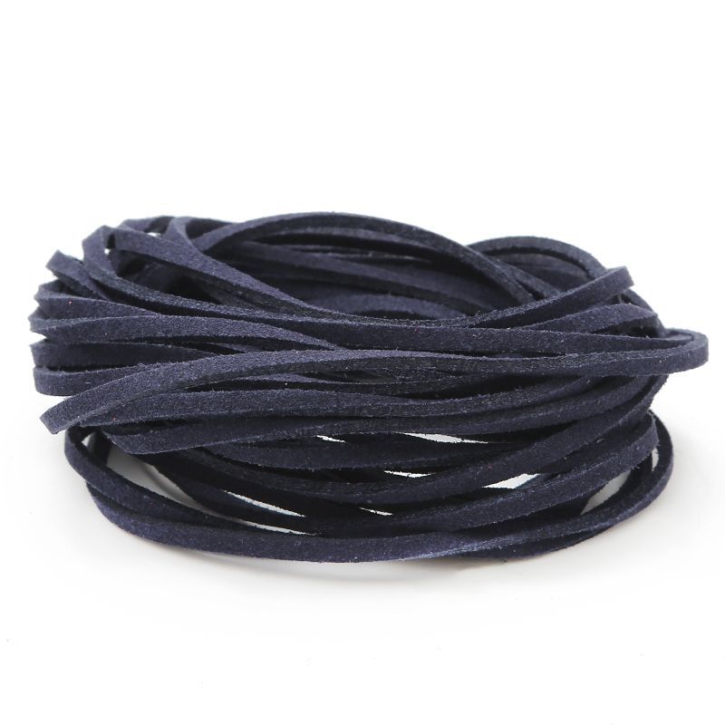 4 Meters Long 3mm Wide Korean Fleece Rope Deerskin Strap Suede Gift Box Decorative Ribbon Imitation Leather Rope DIY Jewelry