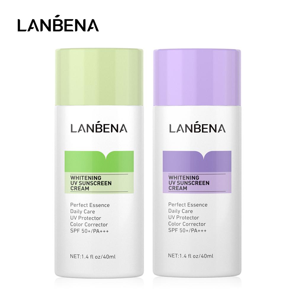 LANBENA UV Sunscreen Face Cream Sunblock SPF50+ Whitening Sweat-proof Waterproof Body Skin Care 40ml