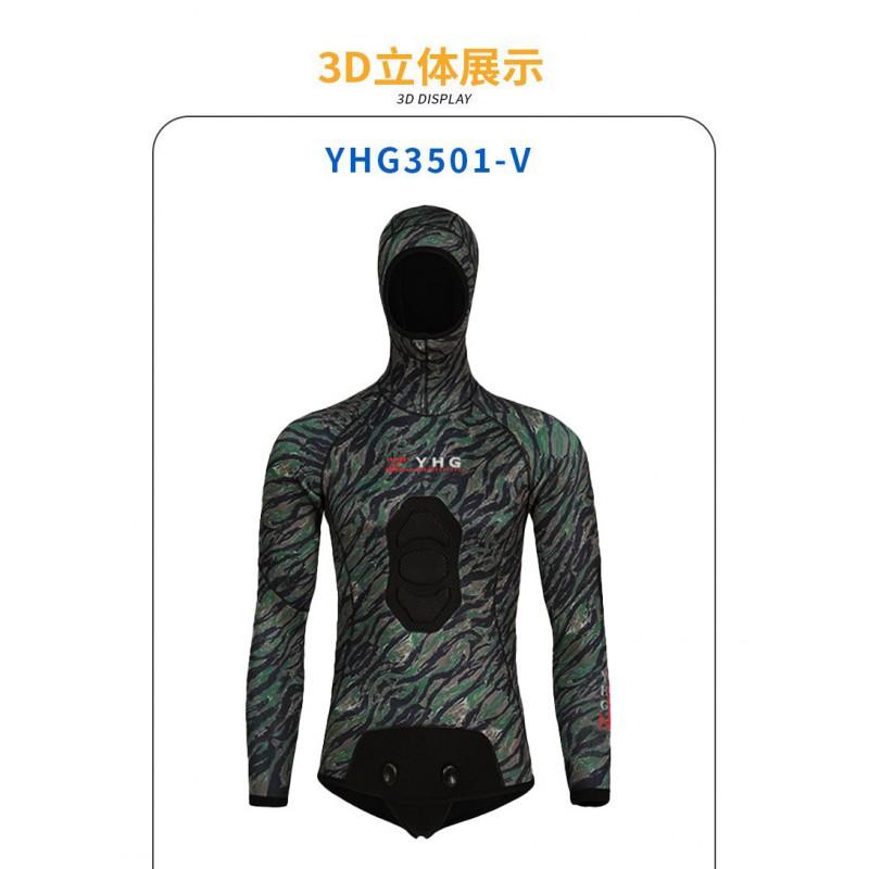 5mm Neoprene Wetsuit Set Men Women Camo Long Sleeve Top Pants Warm Thermal Diving Surfing Swimwear
