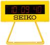 Seiko Clock SQ815Y Digital Mini Timer Clock, Yellow, 93 x 104 x 45mm