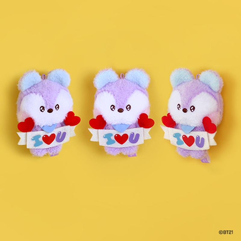 BTS BT21 Официальный плюшевый брелок [I Love U]