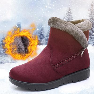 Зимние Новые Сапоги на Молнии Теплые Большие Сапоги Унисекс Снежные Сапоги