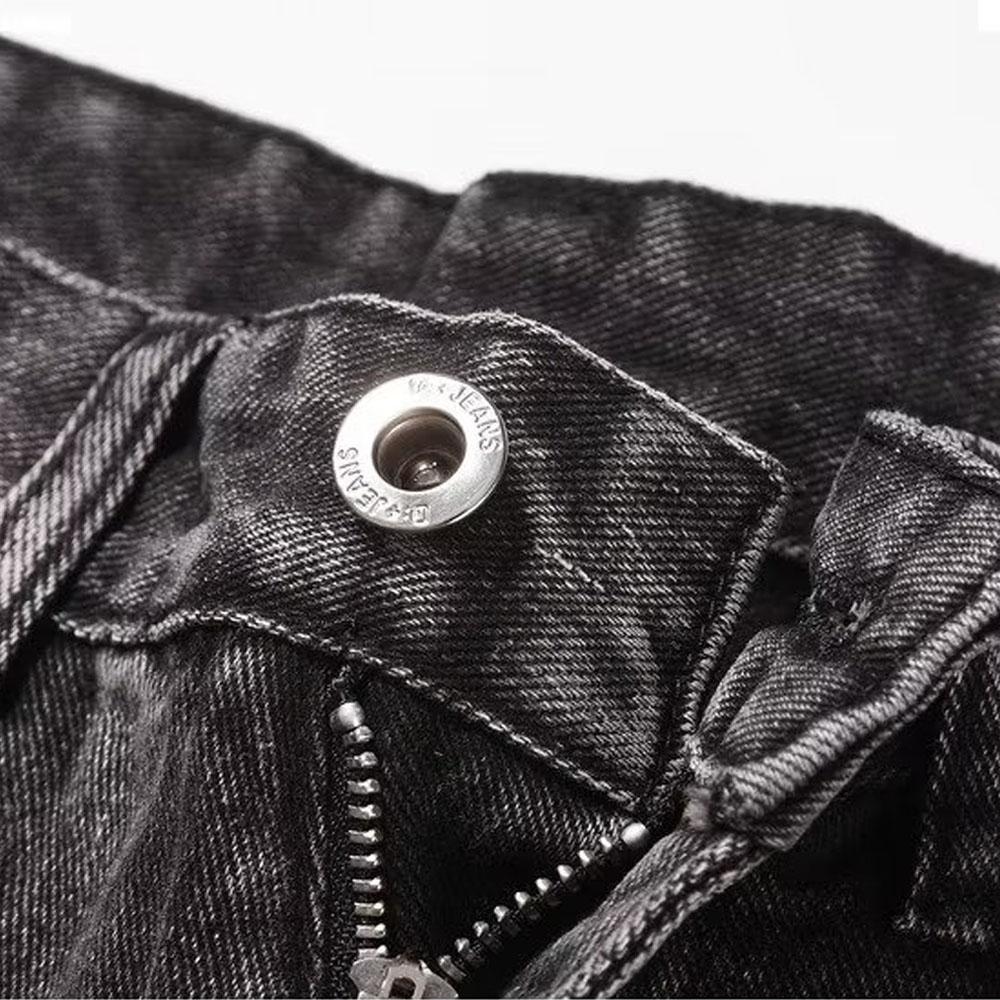 Мужские мешковатые джинсы Y2K, черные, серые винтажные хлопковые джинсовые широкие брюки, полосатые джинсы для мужчин, корейский летний стиль, спортивная одежда