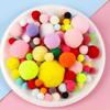 Новые поделки DIY Пушистые шарики-помпоны Набивные помпоны Разный размер 10-30 мм Помпоны Меховой шар Домашний декор
