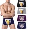 Men's Underwear Fashion 3D Wolf Head Printed Briefs Underpants Funny Eagle Patterned Boxers Shorts